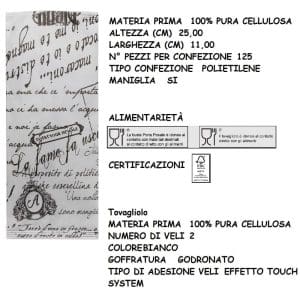 BUSTA PORTAPOSATE VINTAGE x 125 Pz. ART.0798N [CELTEX325]