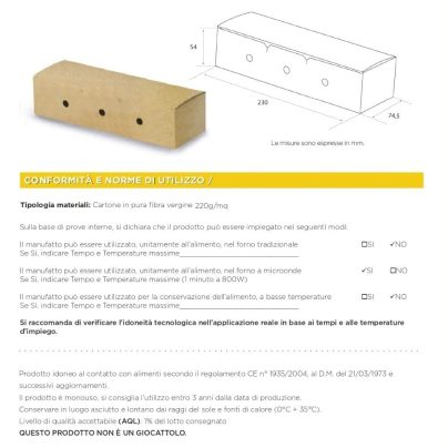 PORTA HOT DOG RICHIUDIBILE x 50 Pz. ART.616-81 [SDG140]