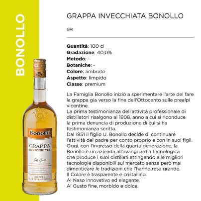 GRAPPA INVECCHIATA 40? x cl.100 BONOLLO [BONOLLO120]