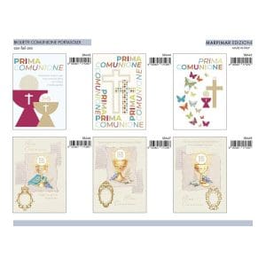 BIGLIETTI COMUNIONE PORTASOLDI x 12 Pz. ART.ASRA11/12 [MARPIMAR264]
