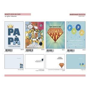 BIGLIETTI FESTA DEL PAPA' x 12 Pz. ART.ASRC17/12 [MARPIMAR272]