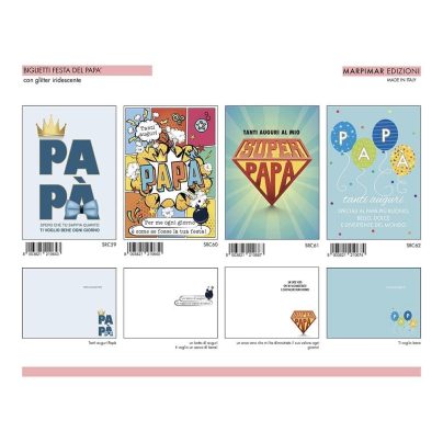 BIGLIETTI FESTA DEL PAPA' x 12 Pz. ART.ASRC17/12 [MARPIMAR272]