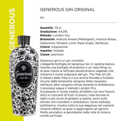 GENEROUS GIN ORIGINAL 44? x CL.70 [MIXER120]