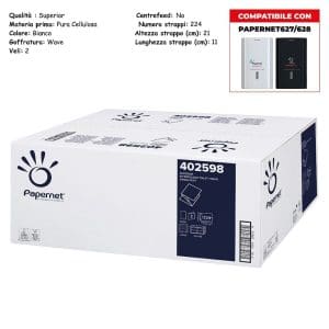 CARTA IGIENICA 2V 224 STRAPPI x 40 Pz.ART.402598 [PAPERNET116]