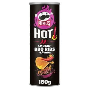 PRINGLES HOT SPICY BBQ RIBS Gr.160 x 19 Pz. [PRINGLES125]