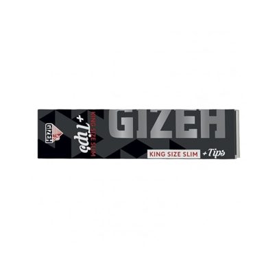 GIZEH CARTINE KING SIZE SLIM BLACK EXTRA FINE + FILTRI TIPS x 26 Pz.(COMPRESA ACCISA €6,36) [GIZEH100]