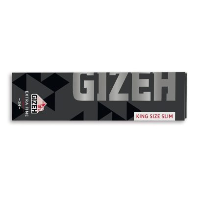 GIZEH CARTINE KING SIZE SLIM BLACK EXTRA FINE x 50 Pz.(COMPRESA ACCISA €6,12) [GIZEH120]