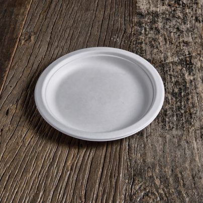 PIATTO TONDO 18 CM POLPA DI CELLULOSA x 50 Pz. COD.P011 [USOBIO255]