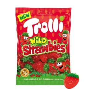 WILD STRAWBIES BUSTA Gr.100 x 12 Pz.TROLLI [CADO501]