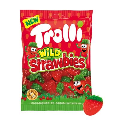WILD STRAWBIES BUSTA Gr.100 x 12 Pz.TROLLI [CADO501]