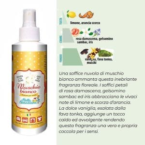 SPRAY TESSUTI MUSCHIO BIANCO 250 mL x 1 Pz. V.9,50 [FAVOLA160]