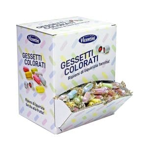 GESSETTI COLORATI MARSUPIO x 1 Kg. (250Pz) [VICENTINI105]