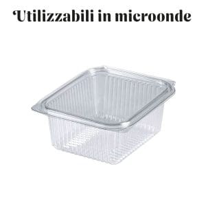 CONTENITORE+COPERCHIO PP TRASP. ML 500X50 Pz. MICRONDE COD.V01012 [HOTFORM130]