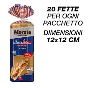 AMERICAN PANE BIANCO SANDWICH Gr.825 x 6 Pz. [MORATO100]