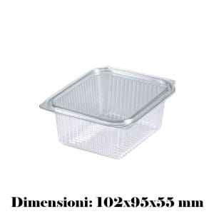 CONTENITORE+COPERCHIO PET TRASP. ML 375 x 50 Pz. COD.V00552 [HOTFORM100]