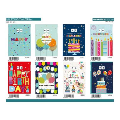 BIGLIETTI DOPPIA ROTELLA FOIL ORO x 24 Pz. ART.ALOD13 [MARPIMAR121]