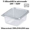CONTENITORE+ COPERCHIO POLIPROP.TRASP. ML1800 x 50 Pz. COD.OK1800 [ONDIPACK115]
