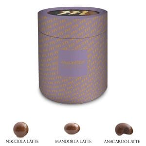 CILINDRO LILLA ANACARDI MANDORLE E NOCCIOLA CIOCC. LATTE Gr.320 V.17,00 [MAXTRIS125]