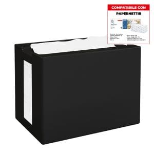 PORTA TOVAGLIOLI NERO PAPERNET x 1 Pz.ART.417811 [PAPERNET401]