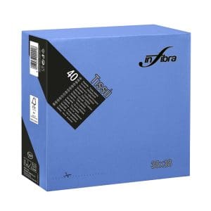 TOVAGLIOLI IN FIBRA 2V BLU cm38x38 40 x 36 Pz.ART.I-0462 [CELTEX555]