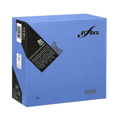 TOVAGLIOLI IN FIBRA 2V BLU cm38x38 40 x 36 Pz.ART.I-0462 [CELTEX555]