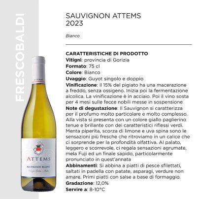 SAUVIGNON ATTEMS 2023 CL.0,75 x 6 Pz. [FRESCOBALDI110]