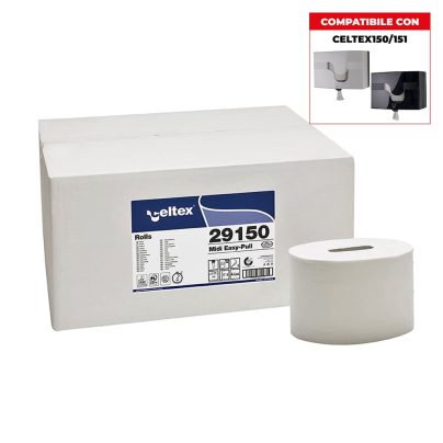 CARTA IGIENICA MIDI EASY-PULL 2V Mt.150x 12 Pz.ART.29150 [CELTEX107]
