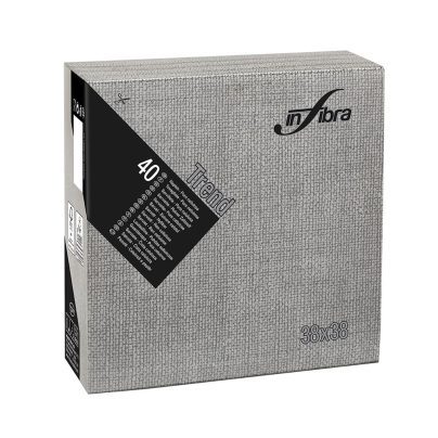 TOVAGLIOLI IN FIBRA 2V ANTRACITE cm38x38 40 x 18 Pz.ART.I-0822 [CELTEX650]