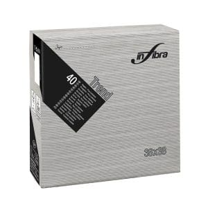 TOVAGLIOLI IN FIBRA 2V NERO cm38x38 40 x 18 Pz.ART.I-0977 [CELTEX665]