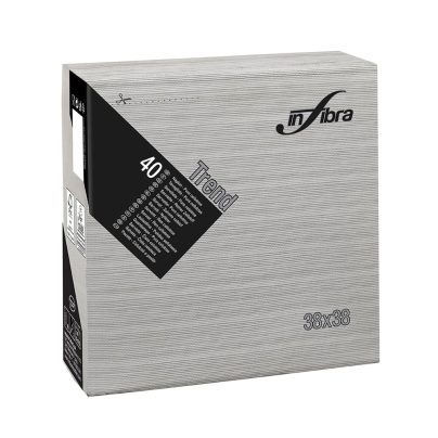 TOVAGLIOLI IN FIBRA 2V NERO cm38x38 40 x 18 Pz.ART.I-0977 [CELTEX665]