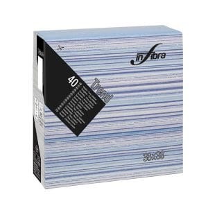 TOVAGLIOLI IN FIBRA 2V BLUE cm38x38 40 x 18 Pz.ART.I-0952 [CELTEX675]