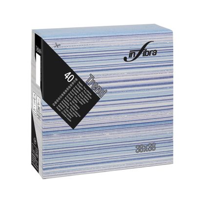 TOVAGLIOLI IN FIBRA 2V BLUE cm38x38 40 x 18 Pz.ART.I-0952 [CELTEX675]