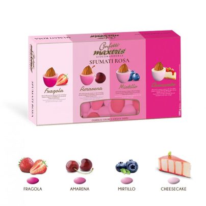 CONFETTI CIOCO MANDORLA SFUMATI ROSA Kg.1 [MAXTRIS191]