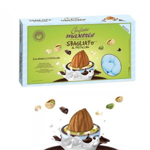 CONFETTI CIOCO MANDORLA SBAGLIATO AL PISTACCHIO Kg.1 [MAXTRIS207]