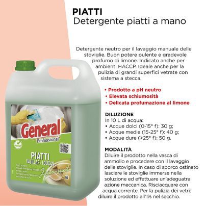 LAVAGGIO MANUALE STOVIGLIE TANICA 5 KG. ART.7163 [SUTTER102]