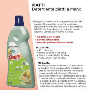 LAVAGGIO MANUALE STOVIGLIE ML.1000 ART.7124 [SUTTER360]