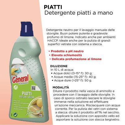 LAVAGGIO MANUALE STOVIGLIE ML.1000 ART.7124 [SUTTER360]