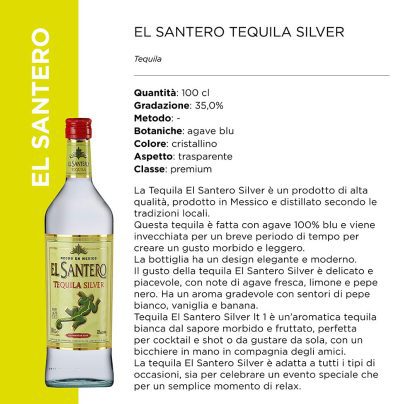 EL SANTERO TEQUILA SILVER 35% 1Lt. [CELEBRITY220]