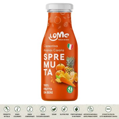 LOME SUCCO PASTORIZZATO CLEMENTINA/ANANAS/CAROTA CL.20 x 12 Pz. [LOME125]