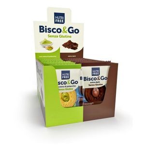 BISCO&GO FONDENTE/PISTACCHIO Gr.40 x 16 Pz. [NTFOOD120]