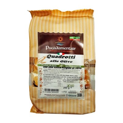 QUADROTTI ALLE OLIVE Gr.250 x 20 Pz. [PUGLIALIMENTARI155]