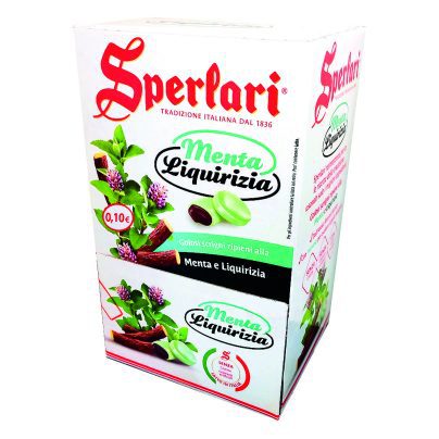 MENTA LIQUIRIZIA MARSUPIO SPERLARI x 200 Pz. [SPERLARI140]