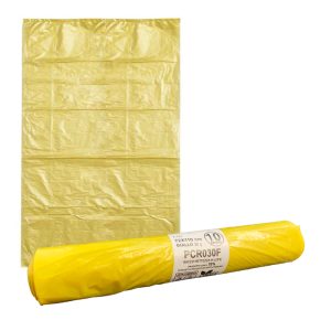 SACCO GIALLO Gr.30 72 x 110cm (10 strappi) [BIOEXTRUSION144]