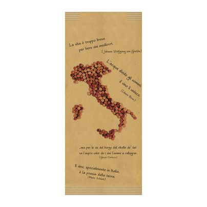 BUSTA PORTAPOSATE CARTA PAGLIA VINITALY x 125 Pz. ART.BP54 [LUNIPAPER170]