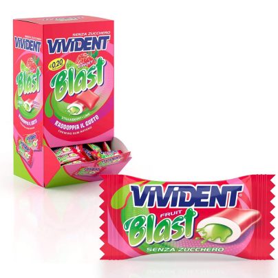 VIVIDENT BLAST FRUIT MONOPEZZO x 200 Pz.V.0,20 [PERFVIVID116]