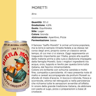 MORETTI BIRRA LATTINA CL.33 x 24 Pz. [MORETTI105]