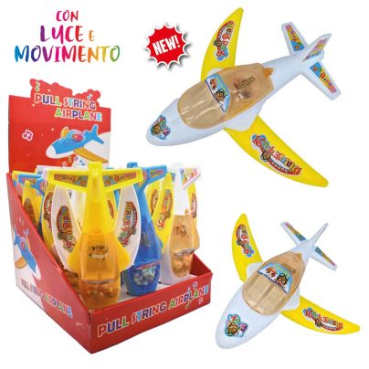 PULL STRING AIRPLANE x 12 Pz. V.2,20 ART.A7147 [ROSSINIS110]