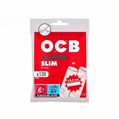 FILTRI +LONG 22,5 MM SACCHETTO OCB 6 mm x 30 Pz.(COMPRESA ACCISA €12,96) [OCB118]