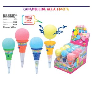 CONO SPARA DARDO SPUGNA x 12 Pz. V.1,90 ART.18965 [ROSSINIS126]