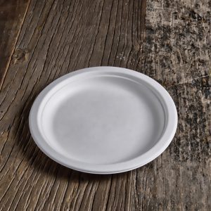 PIATTO TONDO PIANO POLPA CELLULOSA 26 CM x 50 Pz. ART.P005 [USOBIO135]
